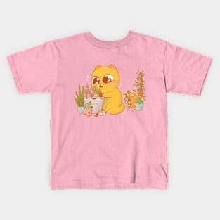 Passion for Plants Cat Kids T-Shirt